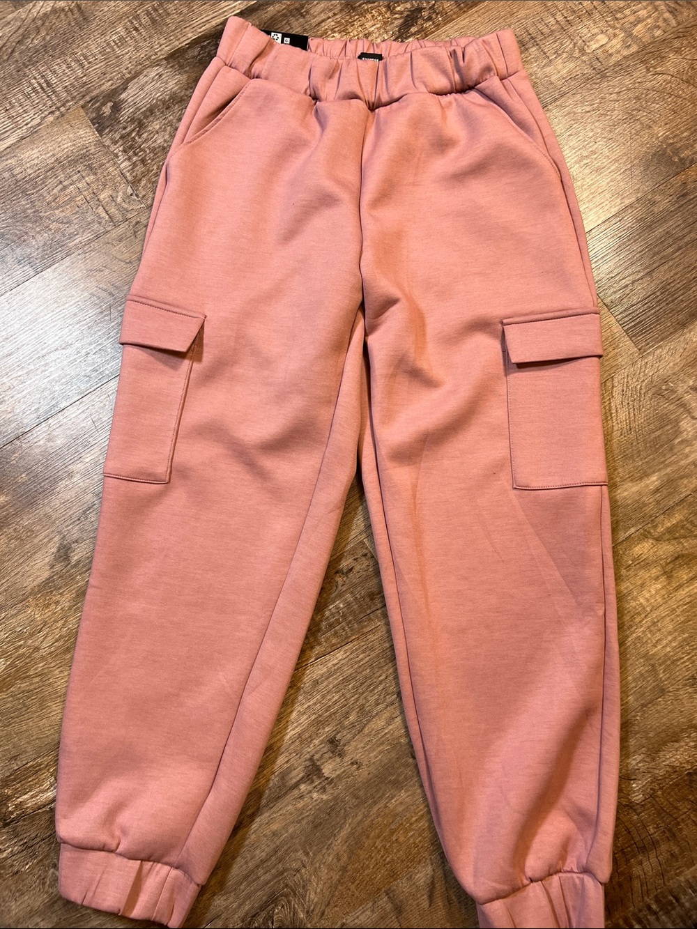 Express women’s Cargo Joggers in Dusty Rose
